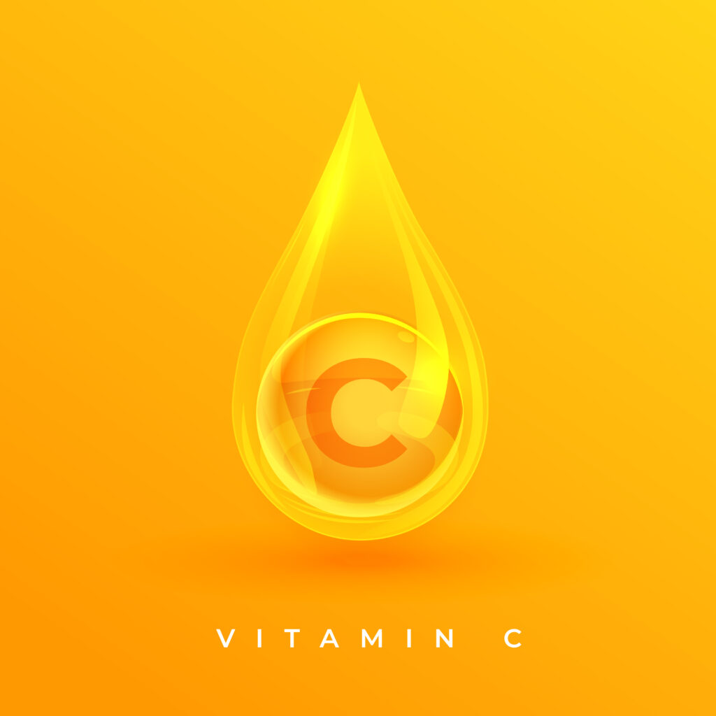 vitamin c mineral citrus serum droplet design